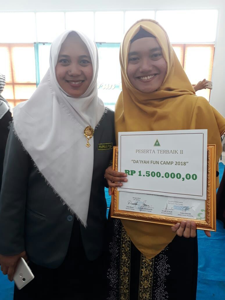 Mahasiswa IIQ An Nur Menjadi peserta terbaik ke-II pada kegiatan Da’iyah Fun Camp 2018 di Jakarta