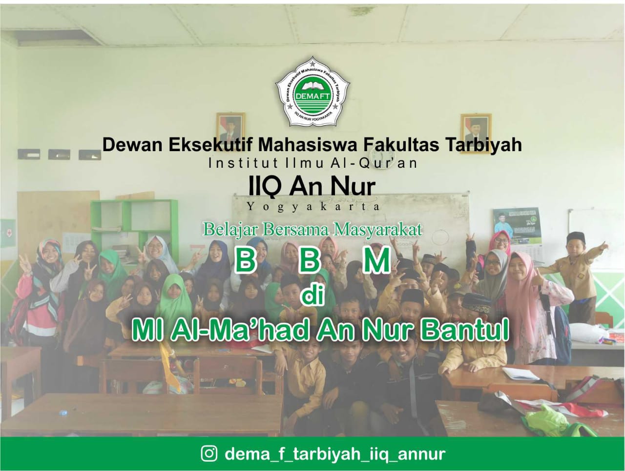 DEMA FAKULTAS TARBIYAH JALANKAN PROGRAM BELAJAR BERSAMA MASYARAKAT